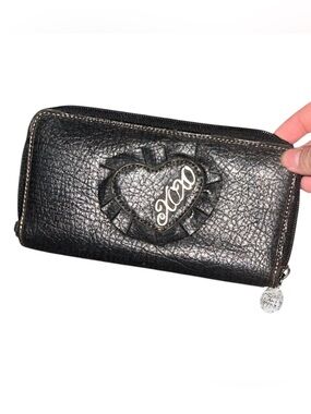 Black Heart Embossed Lake Tahoe Wallet